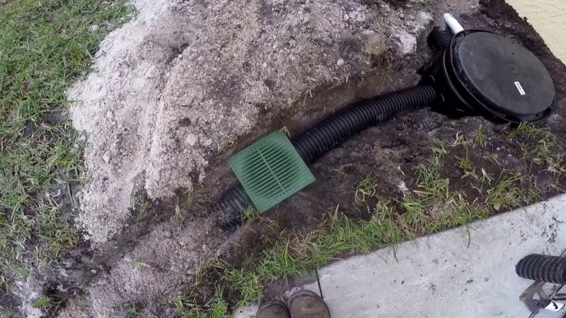 French Drain with Catch basin attached to Sump Pump